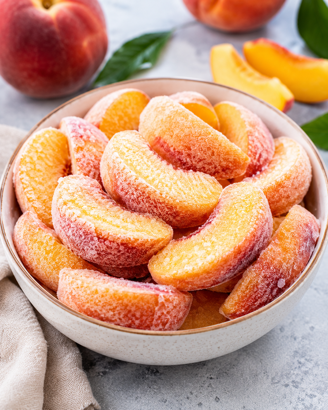 Frozen Peach Slices
